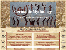 Tablet Screenshot of germanicmythology.com